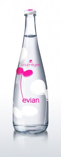 Бутылка Evian от Courreges