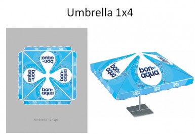 Новая Bonaqua (Зонт, квадрат)