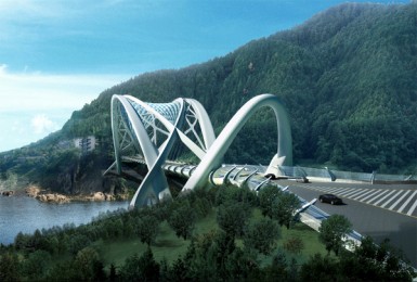 Dragon Eco Bridge - футуристический мост в Китае