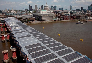 Строительство моста Blackfriars в Лондоне