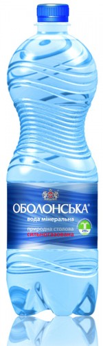 Обновленный дизайн минеральной воды "Оболонская"