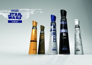 Бутылка воды Evian Star War Edition