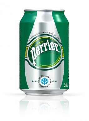 Новая упаковка воды Perrier, 0,33 л.