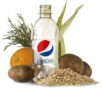 Зеленая бутылка от PepsiCO 