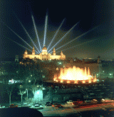 Фонтан Fuentes de Montjuic Фонтан Fuentes de Montjuic
